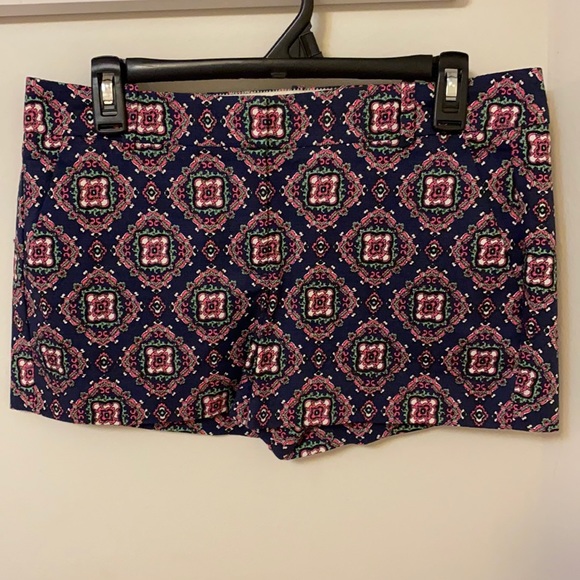 J. Crew Pants - SPRING SALE J. Crew Navy Blue Print Shorts, 4 NEW